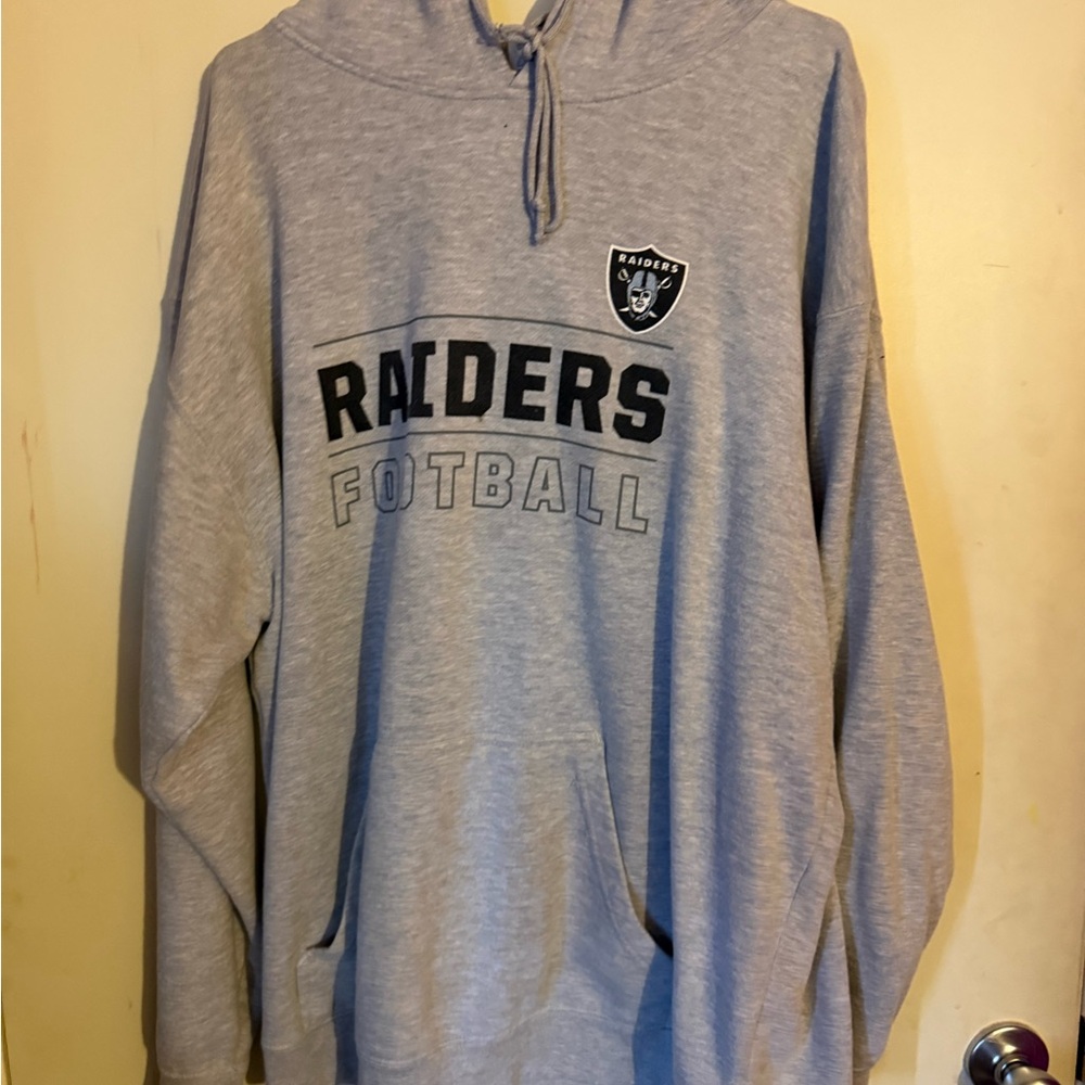 Delta Light Gray Raiders Football Hoodie